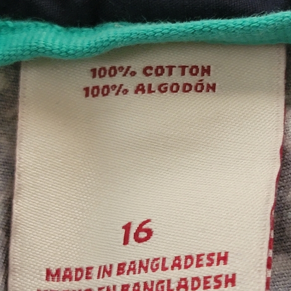 Merona women blue white geometric print plus size shorts size 16 - Picture 4 of 6